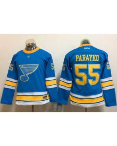 Blues #55 Colton Parayko Light Blue 2017 Winter Classic Women's Stitched NHL Jersey