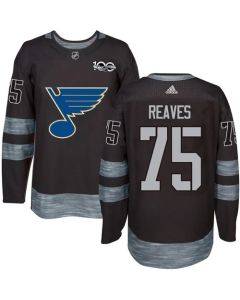 Blues #75 Ryan Reaves Black 1917-2017 100th Anniversary Stitched NHL Jersey