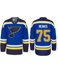 Blues #75 Ryan Reaves Light Blue Home Stitched NHL Jersey