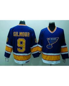 Blues #9 Doug Gilmour Stitched Blue CCM Throwback NHL Jersey