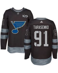 Blues #91 Vladimir Tarasenko Black 1917-2017 100th Anniversary Stitched NHL Jersey