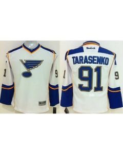Blues #91 Vladimir Tarasenko White Stitched Youth NHL Jersey