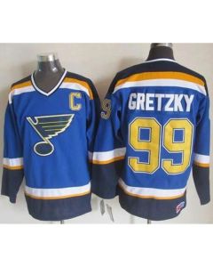 Blues #99 Wayne Gretzky Light Blue CCM Throwback Stitched NHL Jersey