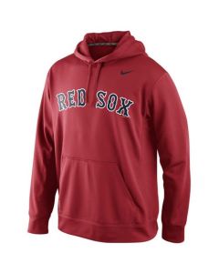 Boston Red Sox Men's KO Wordmark Perfomance Red MLB Hoodie