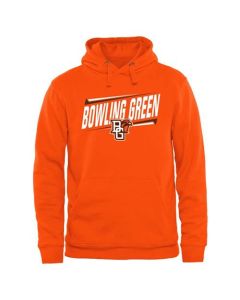 Bowling Green St. Falcons Double Bar Pullover Hoodie Orange