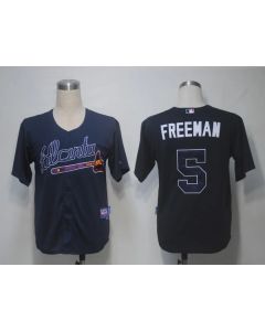 Braves #5 Freddie Freeman Blue Cool Base Stitched MLB Jersey