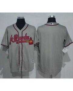 Braves Blank Grey New Cool Base Stitched MLB Jersey