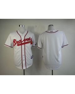 Braves Blank White Cool Base Stitched MLB Jersey