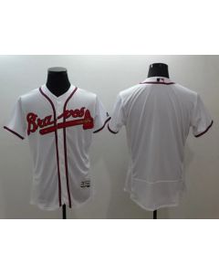 Braves Blank White Flexbase Authentic Collection Stitched MLB Jersey