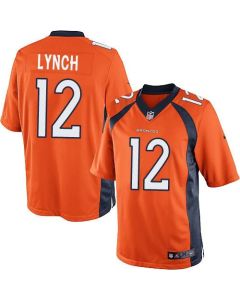 Broncos #12 Paxton Lynch Orange Team Color Men's Stitched NFL Limited Jersey