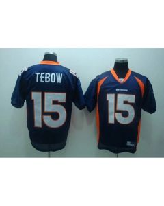 Broncos #15 Tim Tebow Blue Stitched Youth NFL Jersey