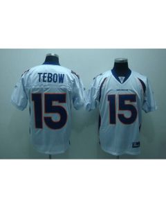 Broncos #15 Tim Tebow White Stitched Youth NFL Jersey