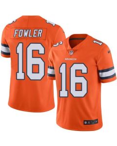 Broncos #16 Bennie Fowler Orange Men's Stitched NFL Limited Rush Jersey