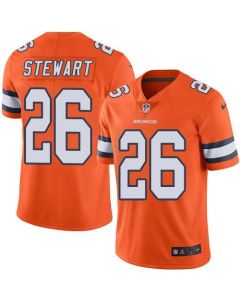 Broncos #26 Darian Stewart Orange Men's Stitched NFL Limited Rush Jersey
