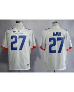 Broncos #27 Jay Ajayi White Stitched NCAA Jersey