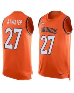 Broncos #27 Steve Atwater Orange Team Color Men's Stitched NFL Limited Tank Top Jersey