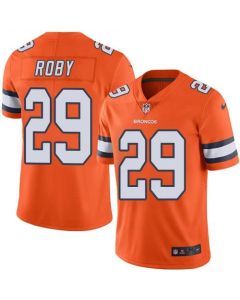 Broncos #29 Bradley Roby Orange Men's Stitched NFL Limited Rush Jersey