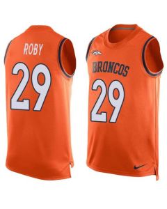 Broncos #29 Bradley Roby Orange Team Color Men's Stitched NFL Limited Tank Top Jersey