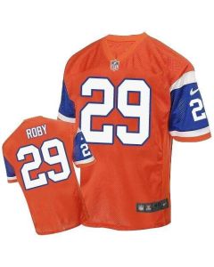 Broncos #29 Bradley Roby Orange Throwback Men's Stitched NFL Elite Jersey