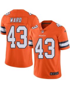 Broncos #43 T.J. Ward Orange Men's Stitched NFL Limited Rush Jersey