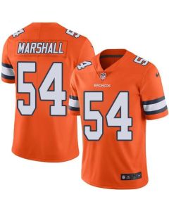 Broncos #54 Brandon Marshall Orange Men's Stitched NFL Limited Rush Jersey