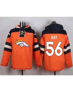 Broncos #56 Shane Ray Orange Player Pullover NFL Hoodie