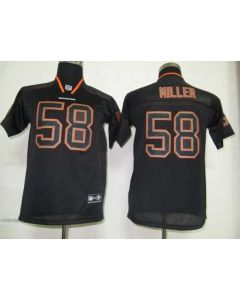 Broncos #58 Von Miller Lights Out Black Stitched Youth NFL Jersey