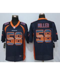 Broncos #58 Von Miller Navy Blue Alternate Men's Stitched NFL Limited Strobe Jersey
