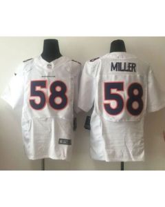Broncos #58 Von Miller White Men's Stitched NFL Elite Event Jersey