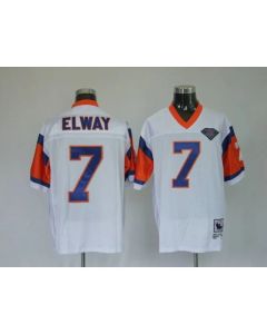 Broncos #7 John Elway White Stitched Youth NFL Jersey