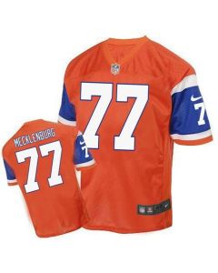 Broncos #77 Karl Mecklenburg Orange Men's Stitched NFL Elite Throwback Jersey