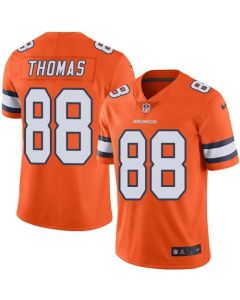 Broncos #88 Demaryius Thomas Orange Men's Stitched NFL Limited Rush Jersey