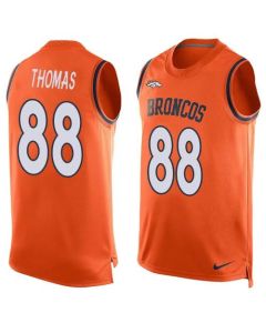 Broncos #88 Demaryius Thomas Orange Team Color Men's Stitched NFL Limited Tank Top Jersey