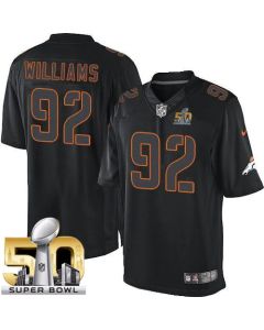 Broncos #92 Sylvester Williams Black Impact Super Bowl 50 Men's Stitched NFL Limited Jersey