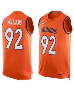 Broncos #92 Sylvester Williams Orange Team Color Men's Stitched NFL Limited Tank Top Jersey