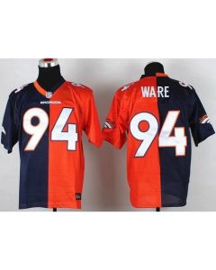 Broncos #94 DeMarcus Ware Orange/Navy Blue Men's Stitched NFL Elite Split Jersey