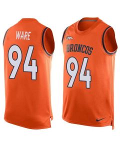 Broncos #94 DeMarcus Ware Orange Team Color Men's Stitched NFL Limited Tank Top Jersey