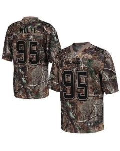 Broncos #95 Derek Wolfe Camo Men's Stitched NFL Realtree Elite Jersey