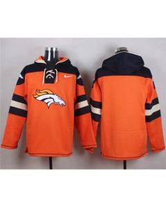 Broncos Blank Orange Player Pullover NFL Hoodie