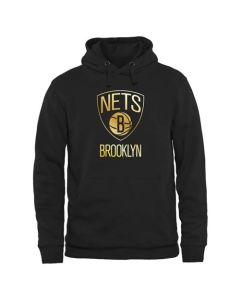 Brooklyn Nets Gold Collection Pullover Hoodie Black