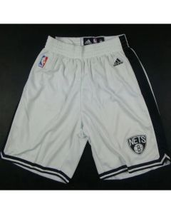 Brooklyn Nets White NBA Shorts