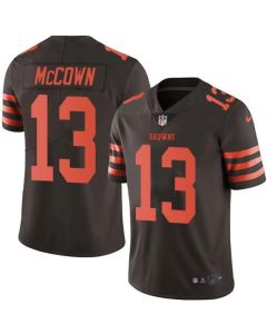Browns #13 Josh McCown Brown Men's Stitched NFL Limited Rush Jersey
