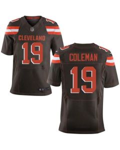 Browns #19 Corey Coleman Brown Team Color Men's Stitched NFL Elite Jersey