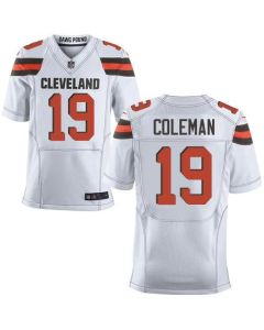 Browns #19 Corey Coleman White Men's Stitched NFL Elite Jersey