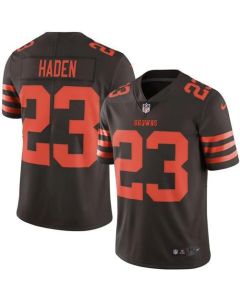 Browns #23 Joe Haden Brown Men's Stitched NFL Limited Rush Jersey