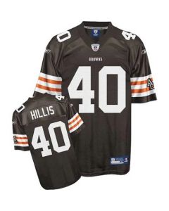 Browns #40 Peyton Hillis Brown Stitched Youth NFL Jersey
