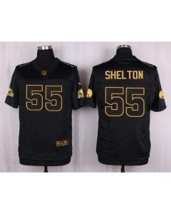 Browns #55 Danny Shelton Black Men's Stitched NFL Elite Pro Line Gold Collection Jersey