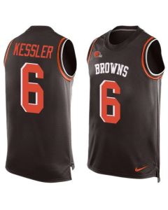 Browns #6 Cody Kessler Brown Team Color Men's Stitched NFL Limited Tank Top Jersey