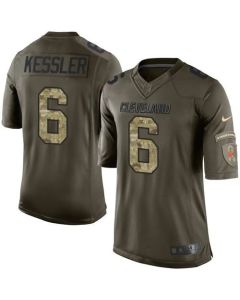 Browns #6 Cody Kessler Green Men's Stitched NFL Limited Salute to Service Jersey