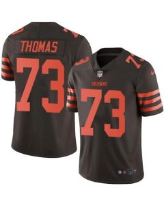 Browns #73 Joe Thomas Brown Men's Stitched NFL Limited Rush Jersey